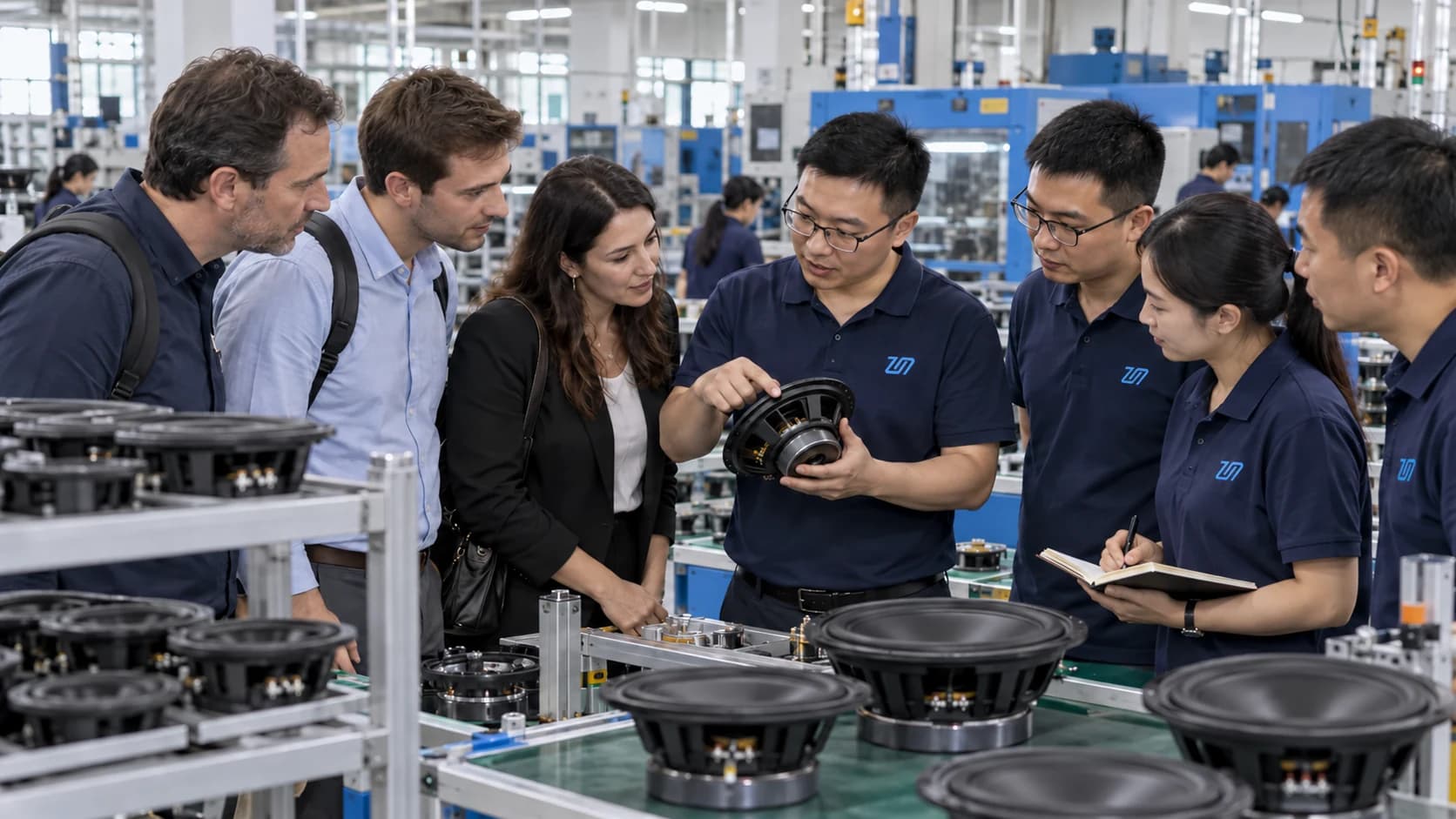 ZEMING project team speaking with overseas customers