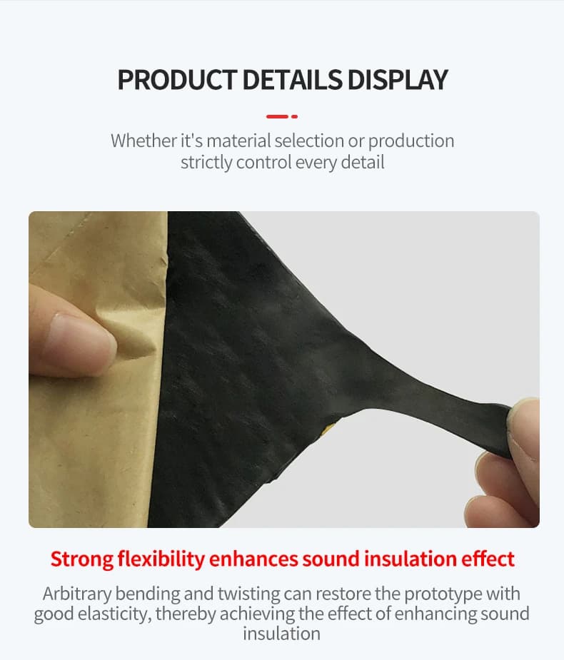 Sound-deadening material detail