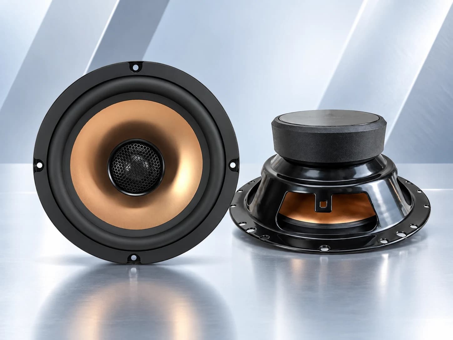 ZM-C65A coaxial speaker complete front and rear product views
