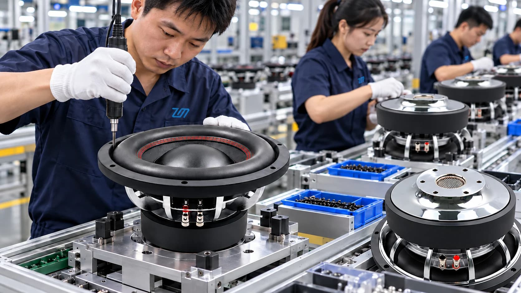 ZEMING mass production for chrome-plated subwoofer projects