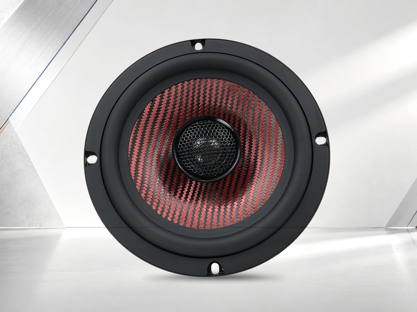 Actual ZM-C65CR coaxial speaker, complete front view